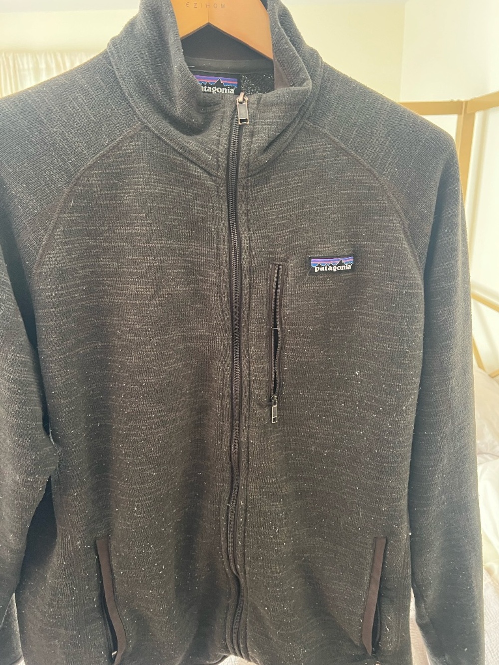 Patagonia Better Sweater Full Zip Fleece Jacket Mens Large Brown